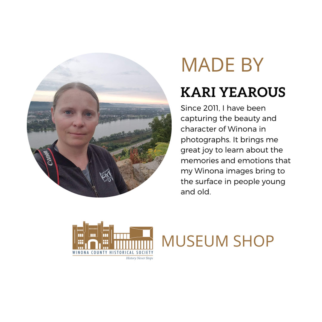 Winona County History Center gift shop artist, Kari