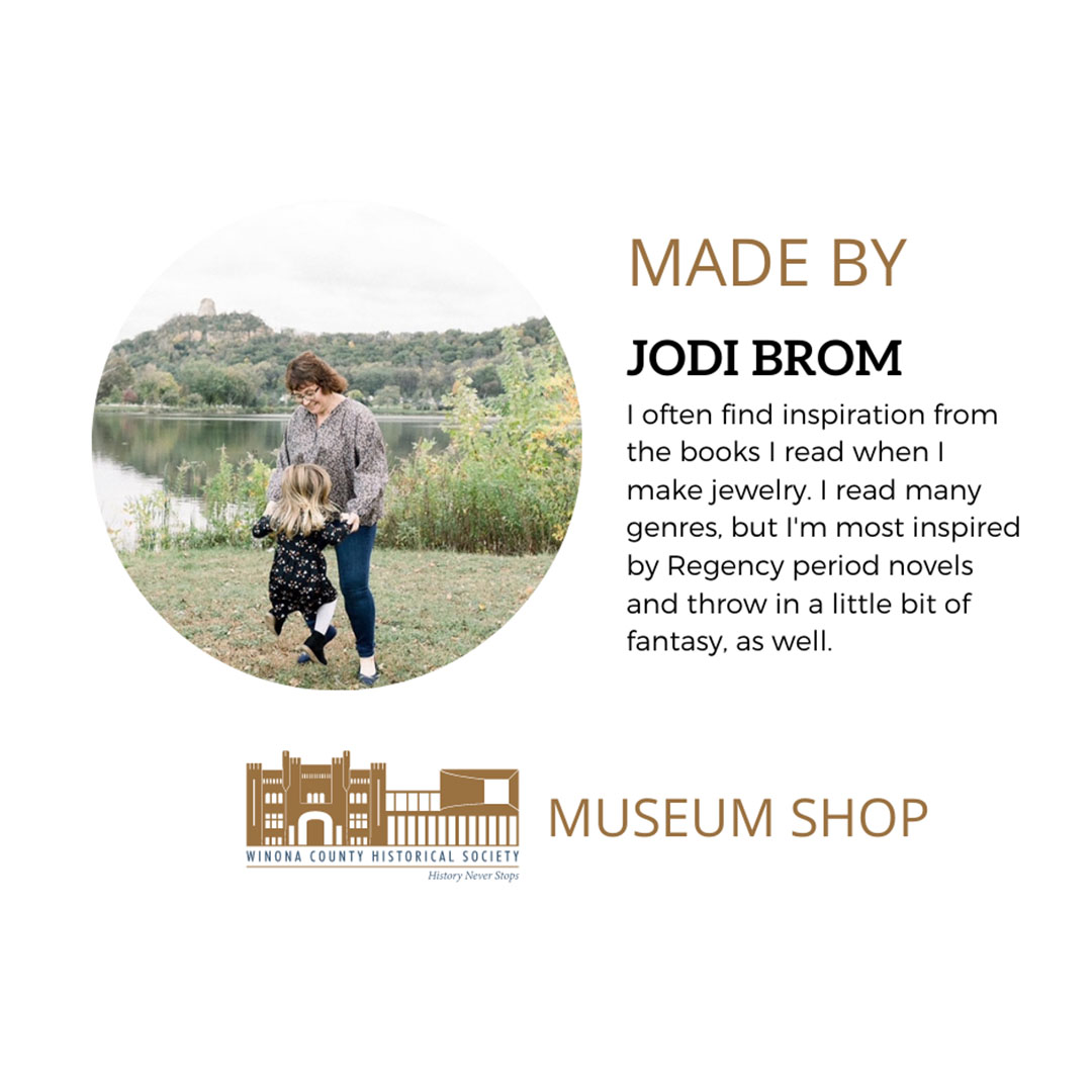 Winona County History Center gift shop artist, Jodi