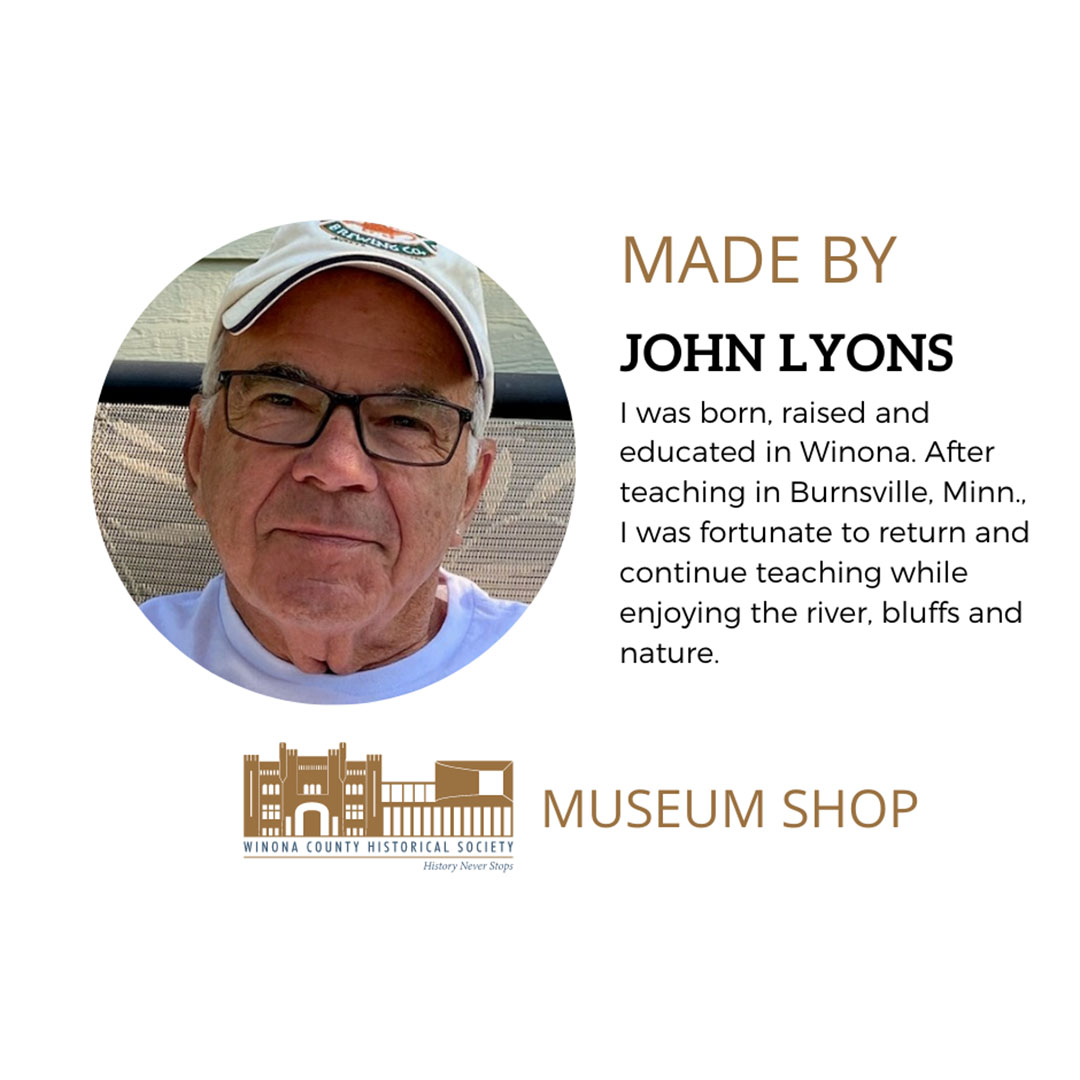 Winona County History Center gift shop artist, John