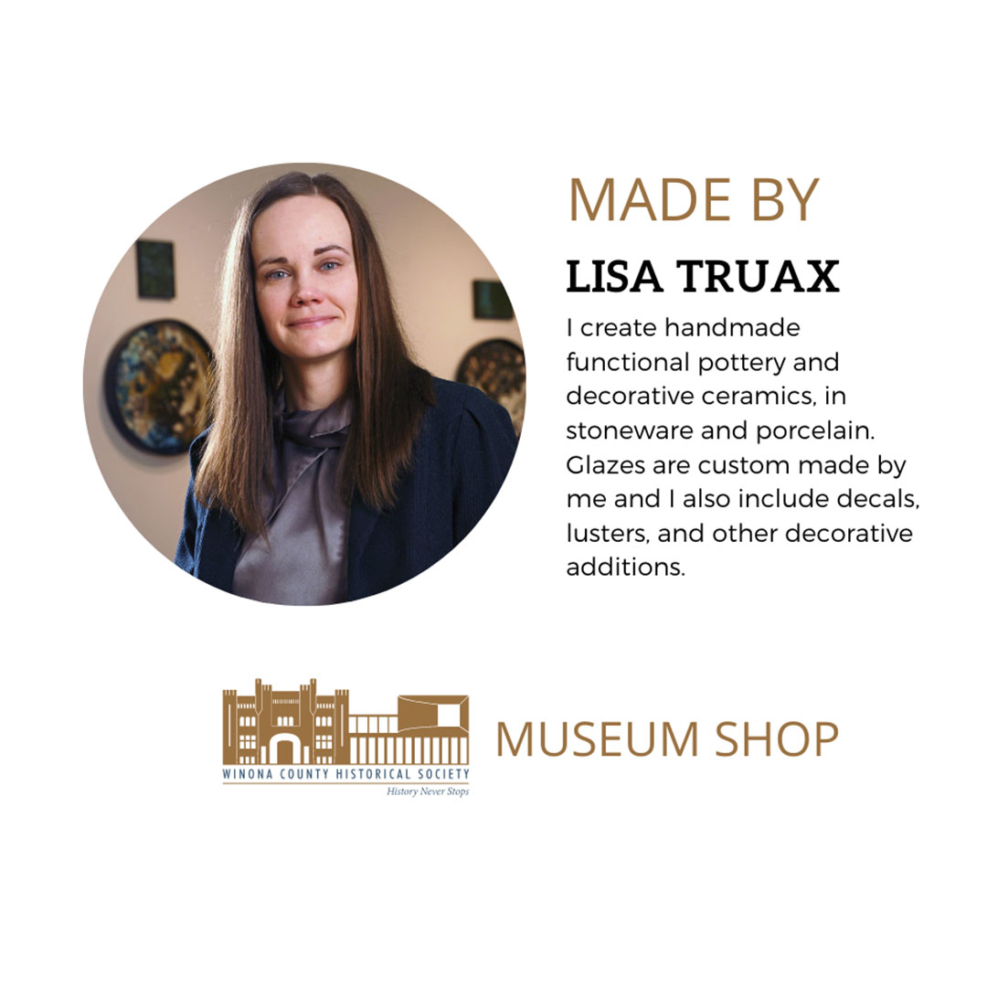 Winona County History Center gift shop artist, Lisa